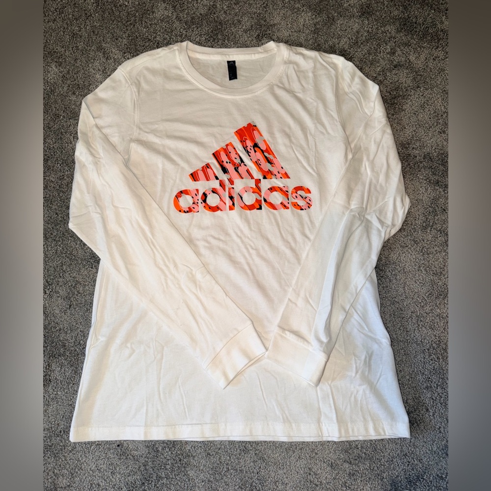 Adidas White Tee